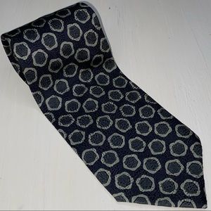Giorgio Armani 100% Silk Geometric Tie